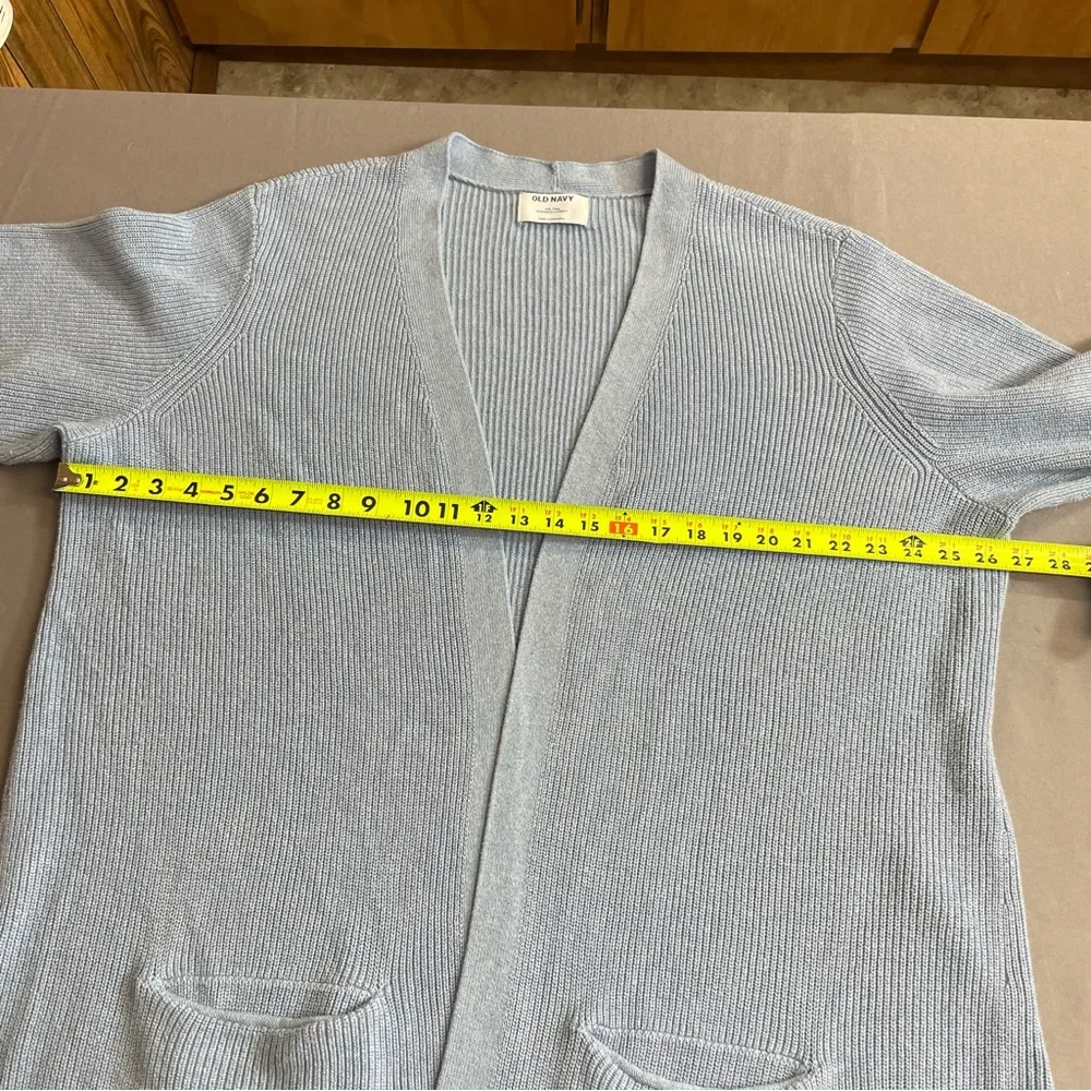 Old Navy light blue open front long cardigan XXL Tall - Picture 6 of 9
